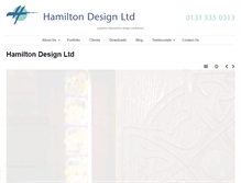 Tablet Screenshot of hamiltondesignltd.com